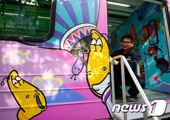 Larva卡通地鐵列車將亮相首爾地鐵二號線（組圖）