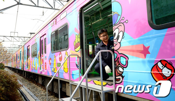 Larva卡通地鐵列車將亮相首爾地鐵二號線（組圖）