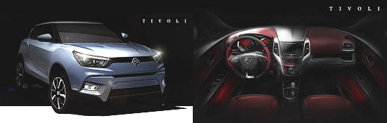 韓國(guó)雙龍汽車公開全新SUV車型“Tivoli”（圖）