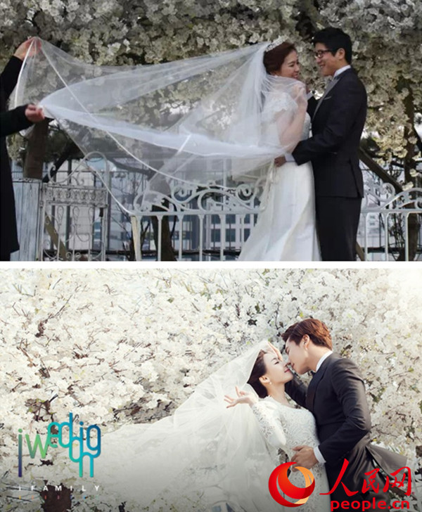 赴韓拍攝婚紗照的實況。（圖片來源：黃海燕、iWedding）