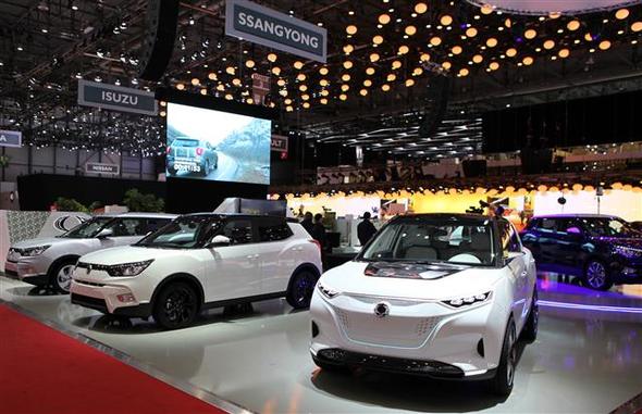 韓國雙龍汽車最新SUV“Tivoli”亮相日內(nèi)瓦車展【組圖】