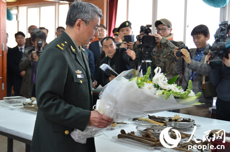 中韓雙方16日舉行第二輪在韓中國人民志愿軍烈士遺骸裝殮儀式（組圖）