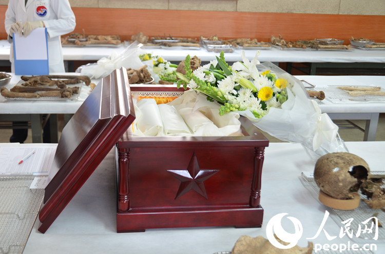 中韓雙方16日舉行第二輪在韓中國人民志愿軍烈士遺骸裝殮儀式（組圖）