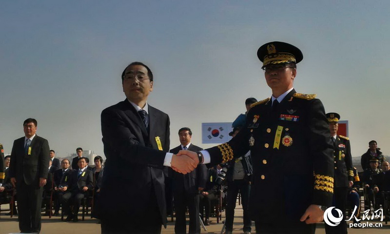 中韓舉行新一批68具志愿軍烈士遺骸交接儀式【高清組圖】