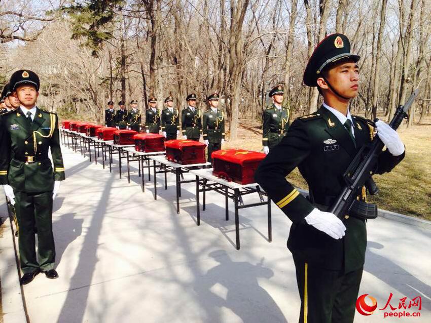 第二批68名在韓志愿軍烈士忠骨安葬儀式在沈陽(yáng)舉行（組圖）
