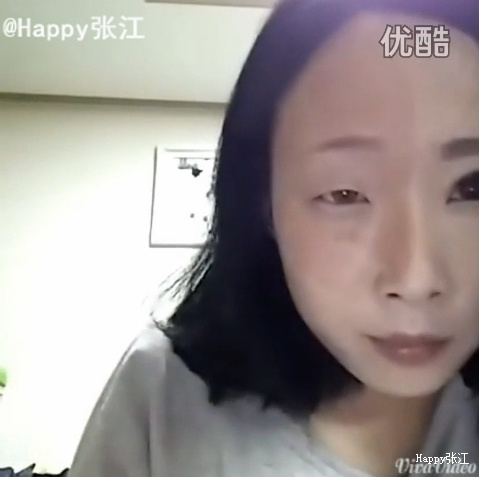 【組圖】韓國妹子驚人卸妝過程：擦一擦五官不見了！