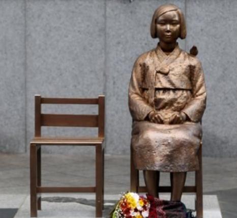 資料圖：韓國慰安婦少女銅像。