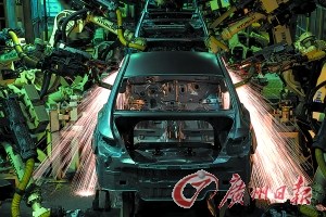 　資料圖：韓國(guó)峨山，現(xiàn)代汽車制造廠。
