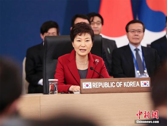 資料圖：韓國(guó)總統(tǒng)樸槿惠。 中新社記者 劉震 攝 