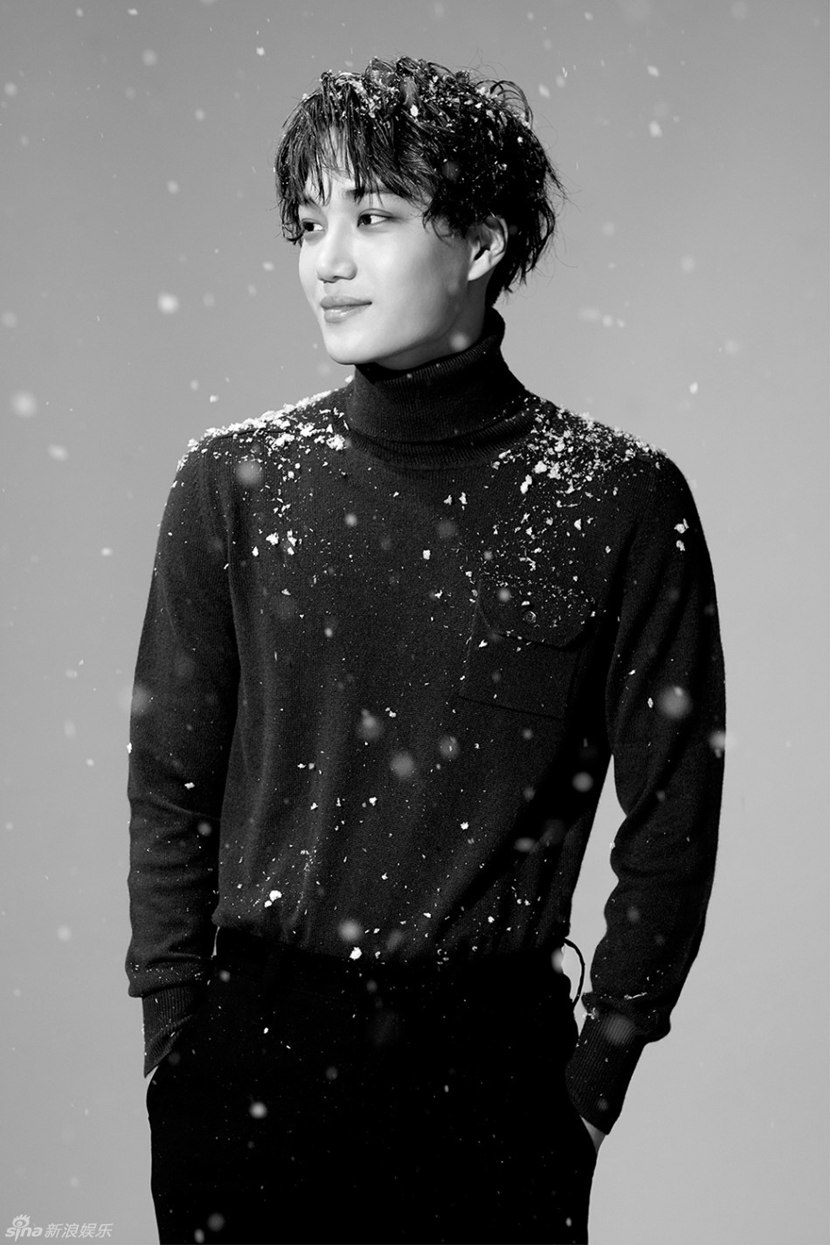 EXO化身各色雪中美男 《Sing For You》黑白預(yù)告照發(fā)布 （組圖）