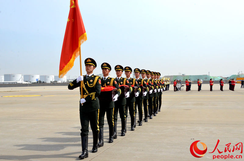 中韓雙方交接第三批在韓中國人民志愿軍烈士遺骸