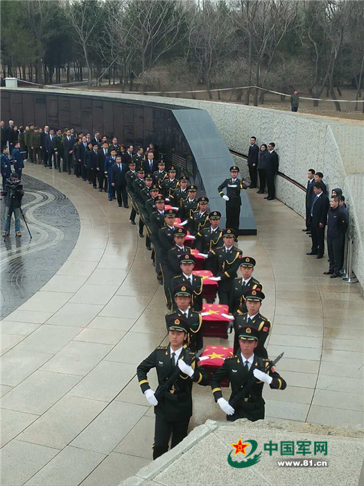 第三批在韓志愿軍烈士遺骸安葬沈陽