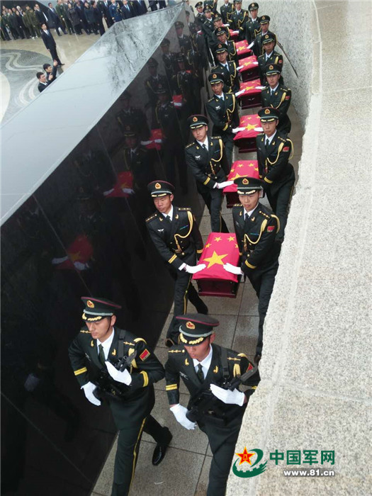第三批在韓志愿軍烈士遺骸安葬沈陽