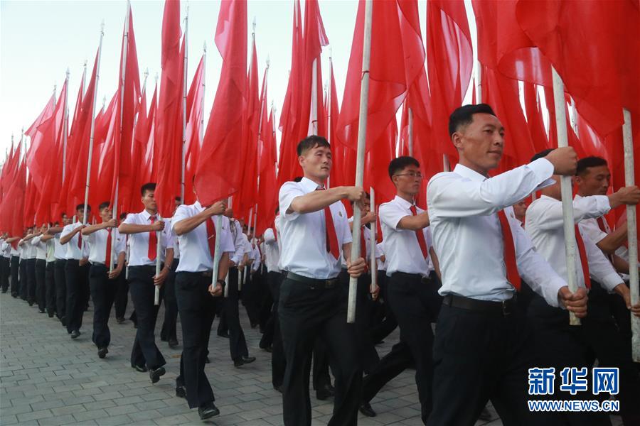 朝鮮舉行大規(guī)模群眾集會紀念“反美斗爭日”（組圖）