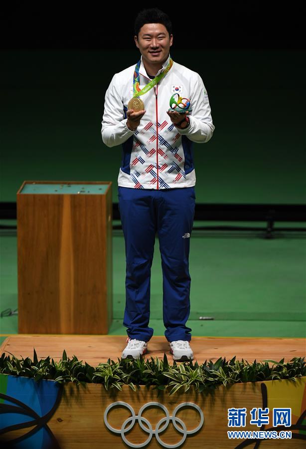 【里約奧運】男子50米手槍：韓國選手秦鐘午奪冠
