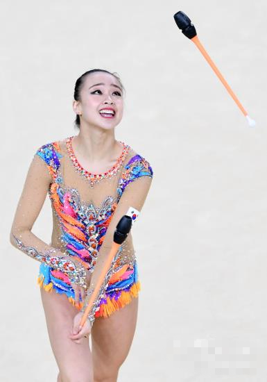 【里約奧運(yùn)】藝術(shù)體操：韓國(guó)孫妍在第四憾失獎(jiǎng)牌 淚灑賽場(chǎng)