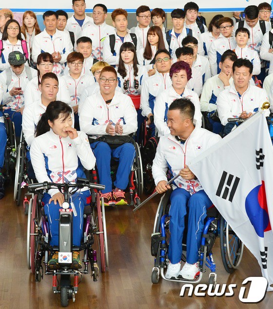 里約殘奧會開幕在即 韓國代表團成員陸續(xù)啟程【組圖】