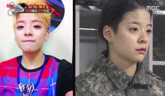 楊冪進部隊當新兵 NANA惠利Apink尹寶美Amber也進過軍營【組圖】