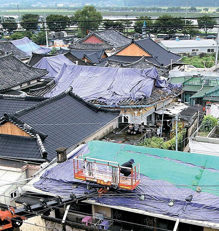 韓國(guó)2000余傳統(tǒng)房屋在地震中受損 居民無心過中秋