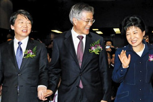 韓國(guó)在野黨候選人單一化協(xié)商中斷后樸槿惠支持率上升